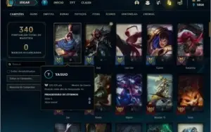 Conta bronze 2 com 82 champs e 24 skins