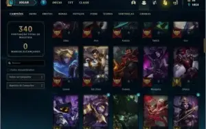 Conta bronze 2 com 82 champs e 24 skins