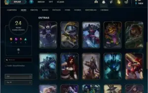 Conta bronze 2 com 82 champs e 24 skins