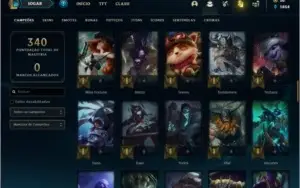 Conta bronze 2 com 82 champs e 24 skins
