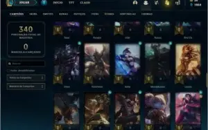 Conta bronze 2 com 82 champs e 24 skins