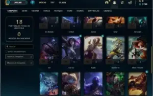 Conta platina 3 com 4 skins e 31 champs