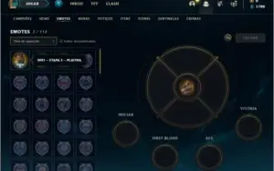 Conta platina 3 com 4 skins e 31 champs