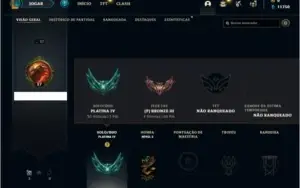 Conta Platina 4 com 26 Champs e 7 Skins