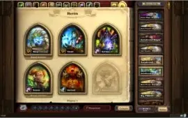 Conta Hearthstone 117 Lendárias, todos os heróis dourados.