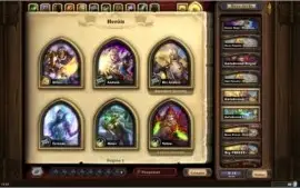 Conta Hearthstone 117 Lendárias, todos os heróis dourados.