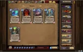 Conta Hearthstone 117 Lendárias, todos os heróis dourados.