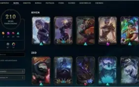 Conta Lol 15 skin mítica e muitas outras skins, lv 492