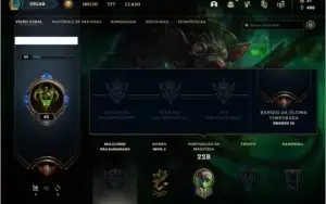 Conta unranked MONO ADC com 57 skins e 75 champs