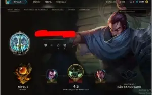 Conta De League Of Legends Nível 27