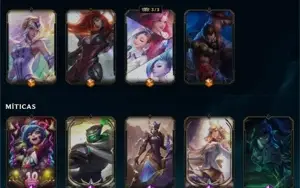 Conta com emote de challenger e quase 300 skins
