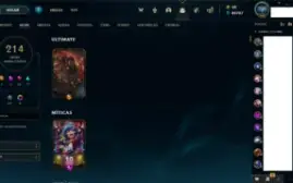Conta LOL level 282 "Conta season 3" 214 Skins