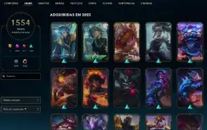 Conta league of legends 1562 SKINS