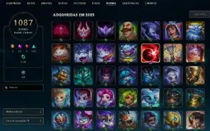 Conta league of legends 1562 SKINS