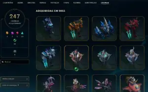 Conta league of legends 1562 SKINS