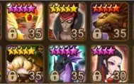 conta de summoners wars com varios nat 5