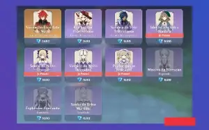 15 Personagens 5, 11 Armas 5, Level 58