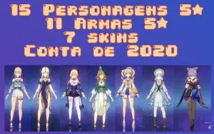 15 Personagens 5, 11 Armas 5, Level 58