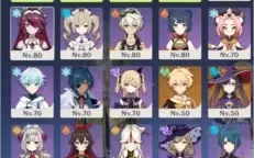 Genshin Impact - Zhong, Albedo, Mona, Qiqi, Keqing
