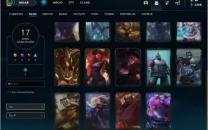 Conta diamante 4 com 74 champs e 17 skins