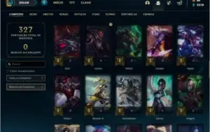 Conta diamante 4 com 74 champs e 17 skins