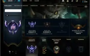 Conta diamante 4 com 74 champs e 17 skins
