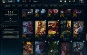 Conta diamante 4 com 74 champs e 17 skins