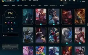 conta level 144 com 196 skins 3 miticas 35 cromas 93 emotes
