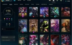 conta level 144 com 196 skins 3 miticas 35 cromas 93 emotes