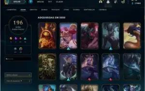 conta level 144 com 196 skins 3 miticas 35 cromas 93 emotes