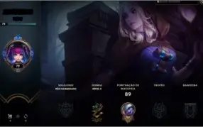 CONTA LOL UNRANKED NÍVEL 72 + 41 CAMPEÕES + 17 SKINS