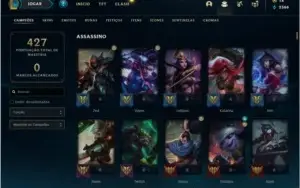 Conta League of Legends season 5, 192 skins