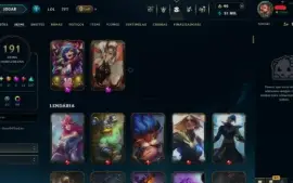 Conta Platina - Todos os campeões - 191 skinsdiamante