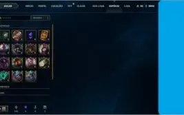 CONTA LEAGUE OF LEGENDS OURO 2, QUASE FULL CHAMP, 389 SKINS