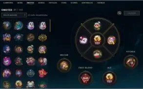 conta platina 1 com emote de gm 55 skins
