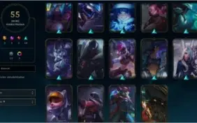 conta platina 1 com emote de gm 55 skins