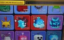 Conta blox fruits levem max com chark ancor e god uman