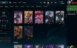 Conta de LoL - LVL 271 - 89 SKINS