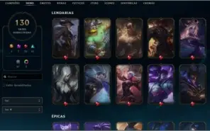 CONTA DE LOL COM KAYLE JUÍZA E 7 SKINS MÍTICAS