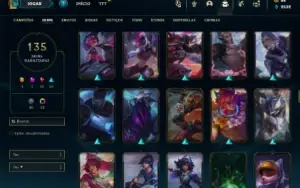 Bronze 2 com 140 Champs e 135 Skins ( MAIN ADC )