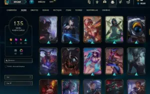 Bronze 2 com 140 Champs e 135 Skins ( MAIN ADC )