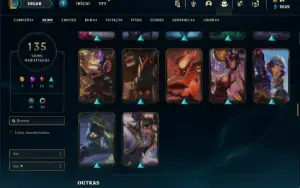 Bronze 2 com 140 Champs e 135 Skins ( MAIN ADC )