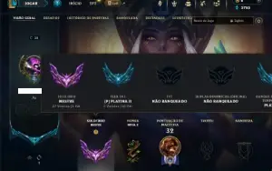 Mestre com 31 Champs e 3 Skins + 5 Fragmentos