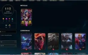 Conta Lol Todos Champs + Eternos + 18k EA