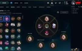 Conta Diamante 1, 463 Skins - Emotes GM e Challenger