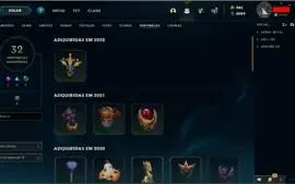 Conta Diamante 1, 463 Skins - Emotes GM e Challenger