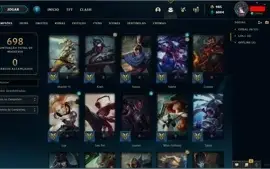 Conta Diamante 1, 463 Skins - Emotes GM e Challenger