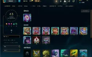Diamante 3 com 30 Champs e 3 Skins ( 83 PDL )