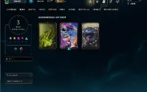 Diamante 3 com 30 Champs e 3 Skins ( 83 PDL )