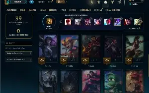 Diamante 3 com 30 Champs e 3 Skins ( 83 PDL )